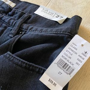 Pacsun Black High Raised Mom/Straight Jeans
